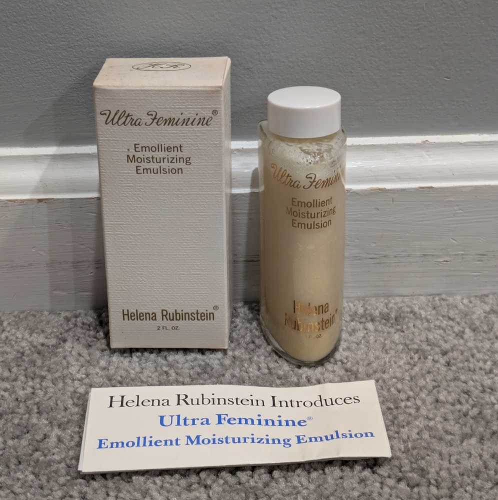 VTG NEW Helena Rubinstein Ultra Feminine Emollient Moisturizing Emulsion 2.0 Oz